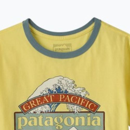 Дамска тениска Patagonia Great Waves Ringer Tee lemon zest