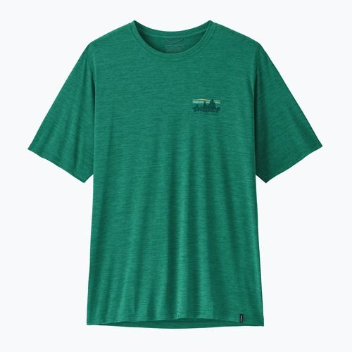 Мъжка тениска Patagonia Capilene Cool Daily - '73 Skyline gem green/light gem green x-dye