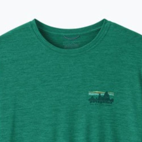 Мъжка тениска Patagonia Capilene Cool Daily - '73 Skyline gem green/light gem green x-dye