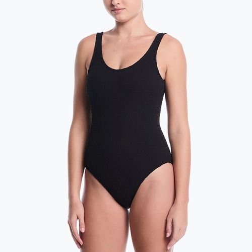 Дамски цял бански костюм Nike Shoreline Pucker Scoop Neck black