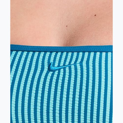 Горнище от бански костюм Nike Ripple Texture Bralette Classic Bikini bleached turquoise