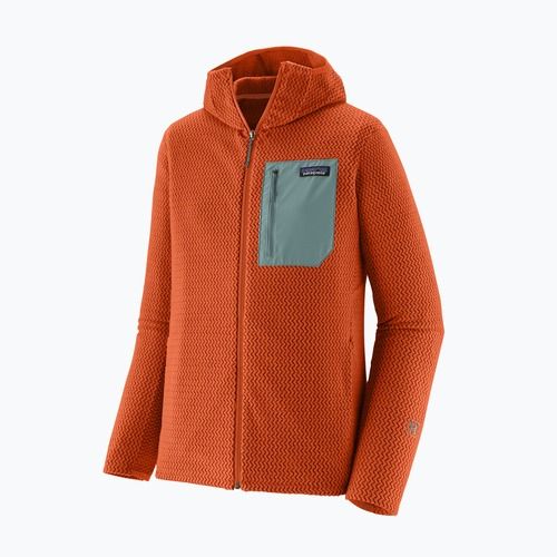 Мъжки трекинг суитшърт Patagonia R1 Air Full Zip Hoody coal orange