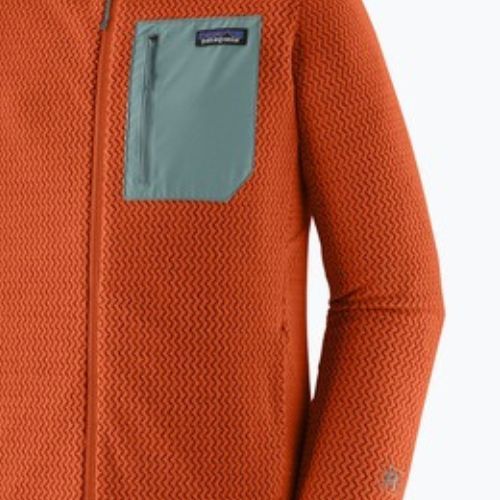 Мъжки трекинг суитшърт Patagonia R1 Air Full Zip Hoody coal orange