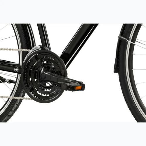 Мъжки трекинг велосипед KROSS Trans 1.0 black/silver/shiny