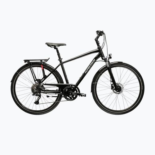 Мъжки трекинг велосипед KROSS Trans 7.0 black/silver/shiny
