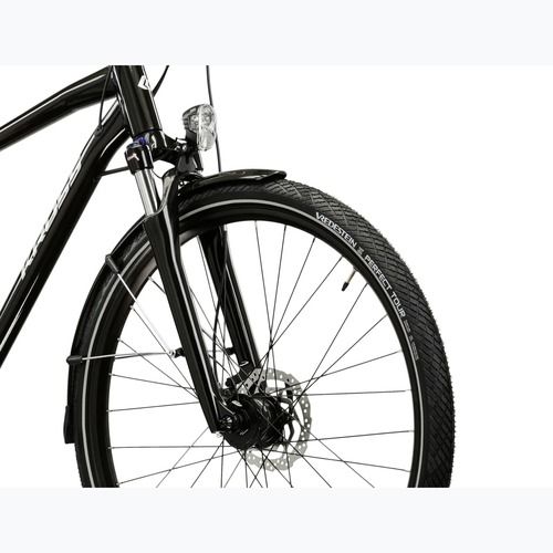 Мъжки трекинг велосипед KROSS Trans 7.0 black/silver/shiny