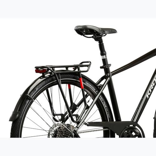 Мъжки трекинг велосипед KROSS Trans 7.0 black/silver/shiny