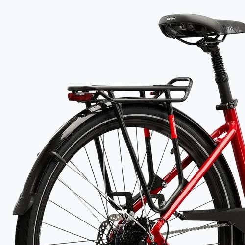 Дамски трекинг велосипед KROSS Trans 5.0 W red/silver/shiny