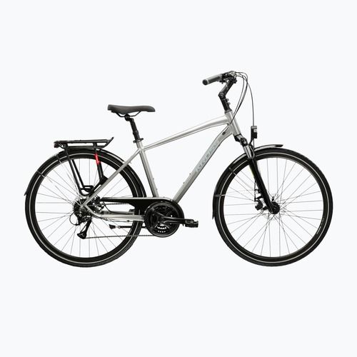 Мъжки трекинг велосипед KROSS Trans 3.0 silvery/blue/shiny