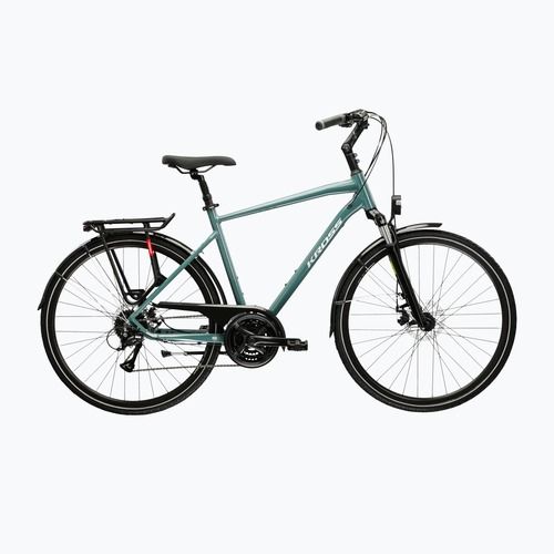 Мъжки трекинг велосипед KROSS Trans 3.0 green/silvery/shiny