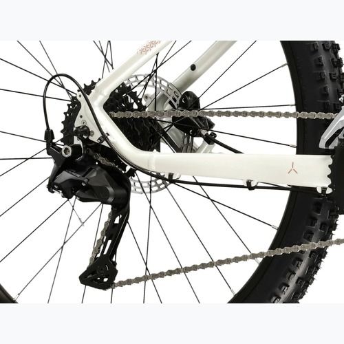 Дамски планински велосипед KROSS Lea 5.0 27.5“ white/pink/shiny