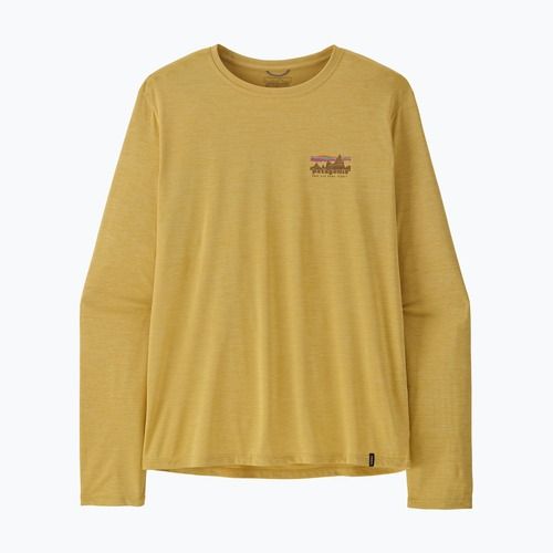Мъжка блуза с дълъг ръкав Patagonia Capilene Cool Daily - '73 Skyline limestone yellow/light limestone yellow c-dye