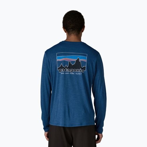 Мъжка блуза с дълъг ръкав Patagonia Capilene Cool Daily - '73 Skyline clement blue/light clement blue x-dye