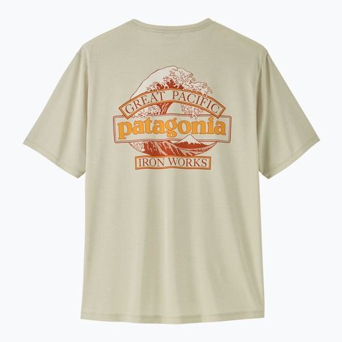 Мъжка тениска Patagonia Capilene Cool Daily - Great Waves dyno white