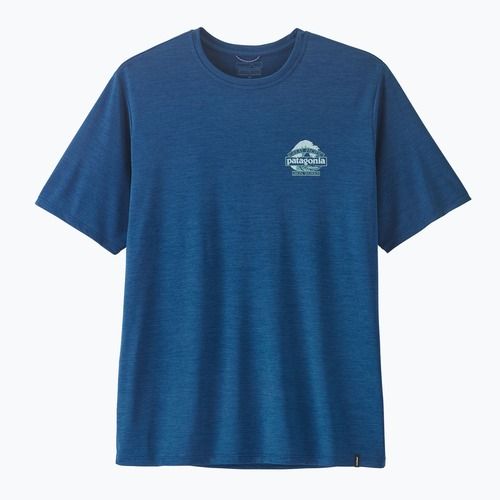Мъжка тениска Patagonia Capilene Cool Daily - Great Waves clement blue/light clement blue x-dye