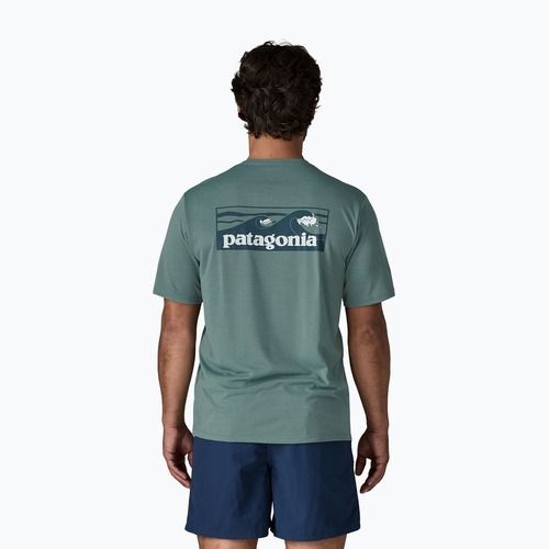 Мъжка тениска Patagonia Capilene Cool Daily - Boardshort Logo blue sage/light blue sage x-dye
