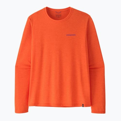 Мъжка блуза с дълъг ръкав Patagonia Capilene Cool Daily - Boardshort Logo orange peel/light orange peel x-dye