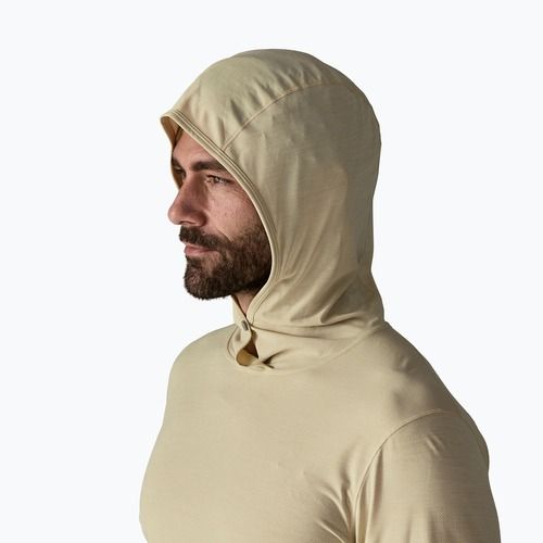 Мъжки суитшърт Patagonia Capilene Ultra Hoody pumice/dyno white x-dye