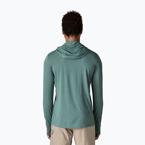 Мъжки суитшърт Patagonia Capilene Ultra Hoody blue sage/light blue sage x-dye