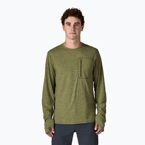 Мъжка блуза с дълъг ръкав Patagonia Capilene Cool Sun caper green/buckhorn green x-dye
