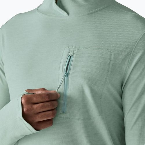 Мъжки суитшърт Patagonia Capilene Cool Sun Hoody thermal blue/thin ice x-dye