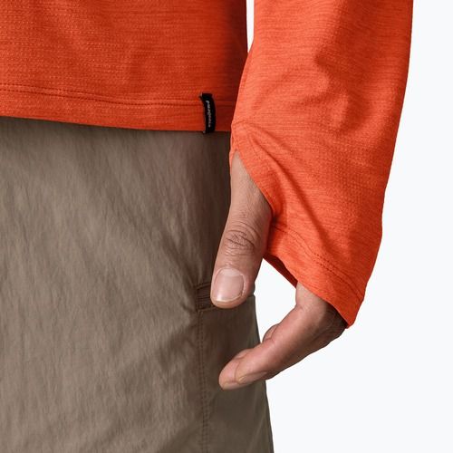 Мъжки суитшърт Patagonia Capilene Cool Sun Hoody coal orange/light coal orange x-dye