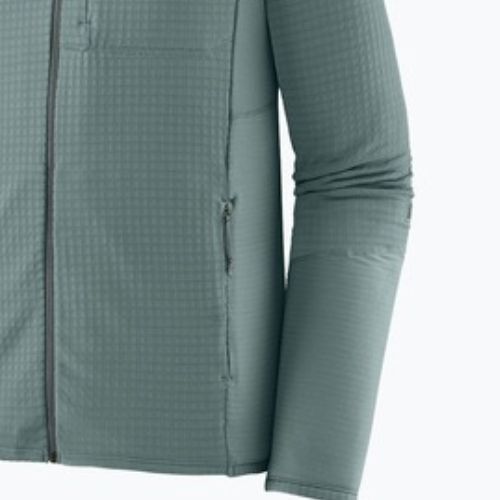 Мъжки поларен суитшърт Patagonia R1 Hybrid blue sage