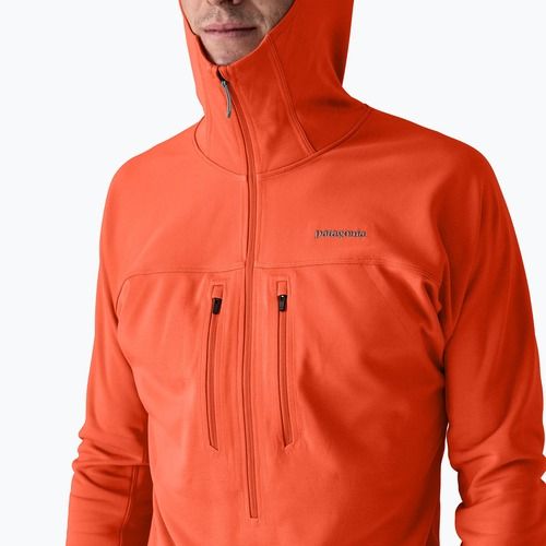 Мъжки суитшърт Patagonia R1 Ultralight Hoody coal orange