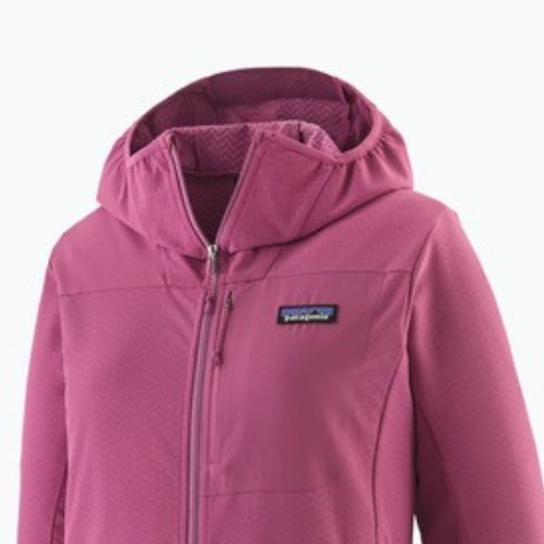 Дамско софтшел яке Patagonia R1 CrossStrata Hoody faded magenta