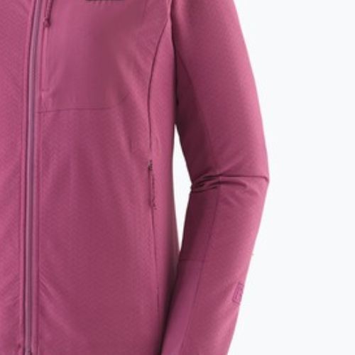 Дамско софтшел яке Patagonia R1 CrossStrata Hoody faded magenta