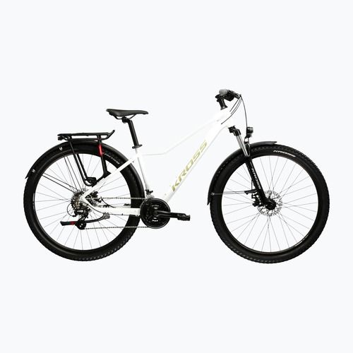 Дамски планински велосипед KROSS Lea 2.0 Eq W 27.5 white/gold/gloss