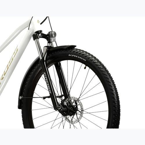 Дамски планински велосипед KROSS Lea 2.0 Eq W 27.5 white/gold/gloss