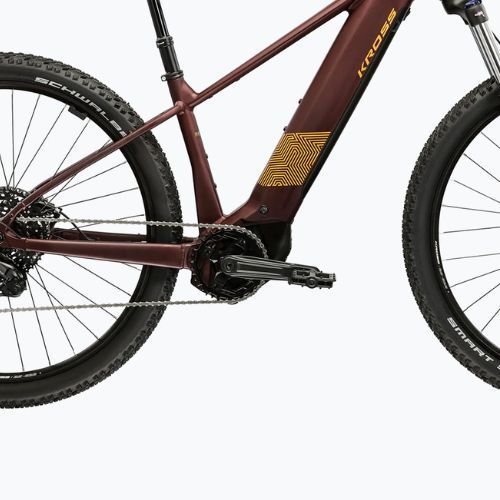 Електрически велосипед KROSS Influx Hyb 3.0 29 800 Wh ruby red/gold/matte