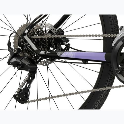 Дамски крос велосипед KROSS Evado 7.0 W black/purple/gloss