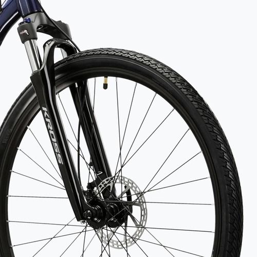 Крос велосипед KROSS Evado 5.0 dark blue/silver/shiny