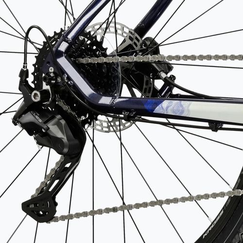 Крос велосипед KROSS Evado 5.0 dark blue/silver/shiny