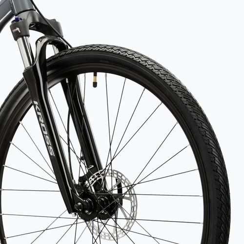 Крос велосипед KROSS Evado 5.0 grey/black/shiny