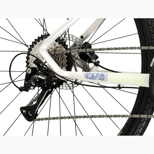 Дамски крос велосипед KROSS Evado 4.0 W gray/navy blue/gloss
