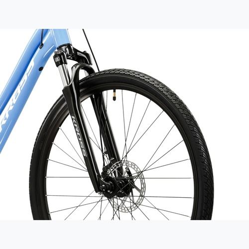 Дамски крос велосипед KROSS Evado 3.0 W blue/white/glossy