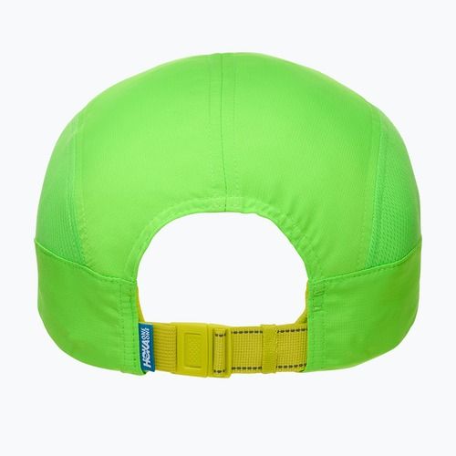 Шапка с козирка HOKA Run neon green