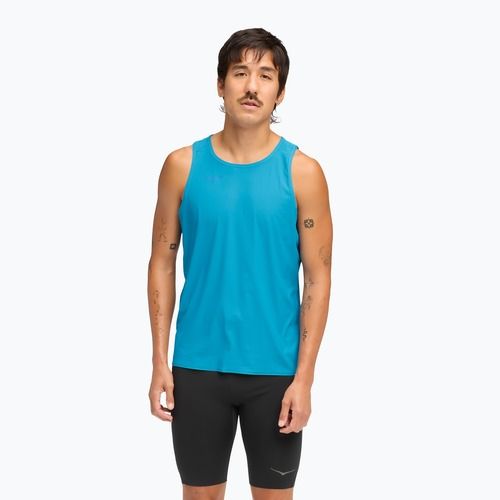 Мъжка тениска за бягане HOKA Airolite Tank 2.0 hoka blue