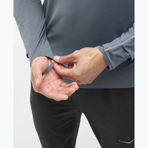 Мъжки суитшърт за бягане HOKA GlideTech Quarter Zip faded navy