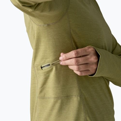 Дамски суитшърт Patagonia Capilene Cool Sun Hoody gumtree green/light gumtree green x-dye