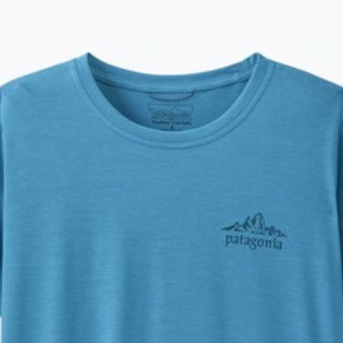 Дамска тениска Patagonia Capilene Cool Daily - Cloud Crag shore blue/light shore blue x-dye