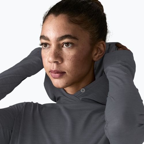 Дамски суитшърт Patagonia Capilene Cool Ultra Hoody smolder blue/light smolder blue x-dye