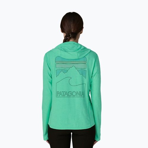 Дамски суитшърт Patagonia Capilene Cool Sun Hoody aqua stone/early teal x-dye