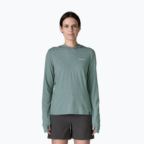 Дамски суитшърт Patagonia Capilene Cool Sun Hoody nouveau green/blue sage x-dye