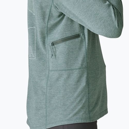 Дамски суитшърт Patagonia Capilene Cool Sun Hoody nouveau green/blue sage x-dye