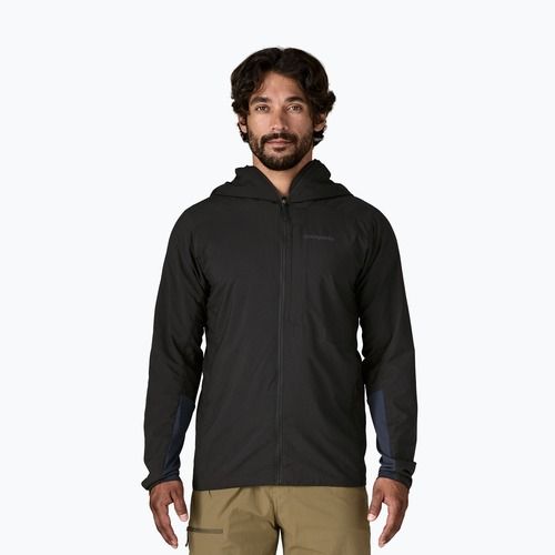 Мъжко хибридно яке Patagonia Nano-Air Ultralight с пълноцип и качулка в черно