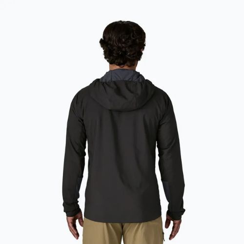 Мъжко хибридно яке Patagonia Nano-Air Ultralight с пълноцип и качулка в черно